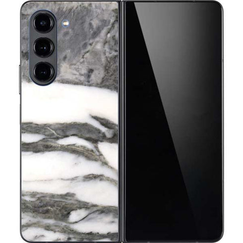 Grey Marbling Galaxy Z Fold5 5G Skin